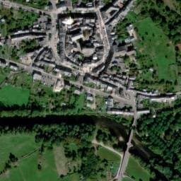 Vue satellite de Camping Belle Rive à Saint-Côme-d'Olt