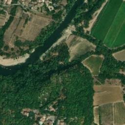 Vue satellite de Le Servière - Cabanes Lodges à Balazuc