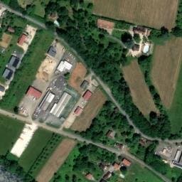 Vue satellite de Aire du Camping La source à Prayssac