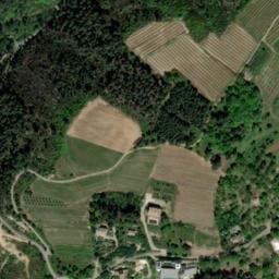 Vue satellite de L'Escourby à Laurac-en-Vivarais