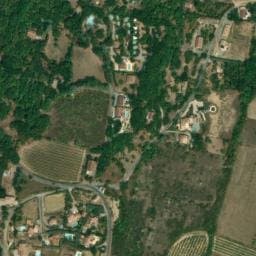 Vue satellite de Camping le Retourtier à Balazuc