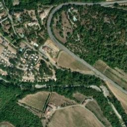Vue satellite de Camping le Médiéval à Saint-Thomé