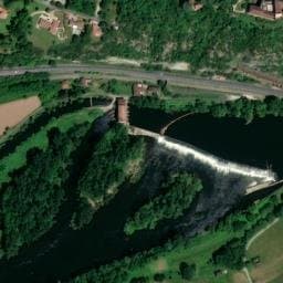 Vue satellite de Aire de Pique-nique de Mercuès à Mercuès