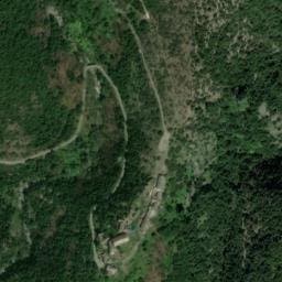 Vue satellite de Gîte d'étape communal de Thines à Malarce-sur-la-Thines