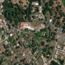 Vue satellite de Les Airials à Le Tuzan