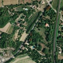 Vue satellite de Camping Rochecondrie - Loisirs à Châteauneuf-du-Rhône