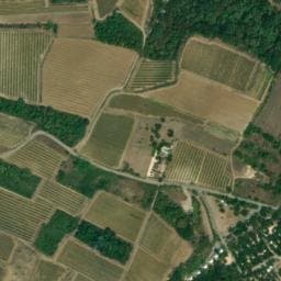 Vue satellite de Camping la Digue à Balazuc