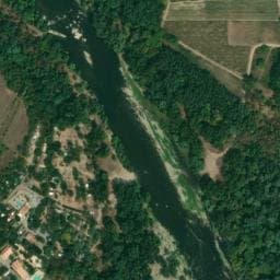 Vue satellite de Camping le Coin Charmant à Balazuc