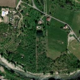 Vue satellite de Camping le Sablas à Laurac-en-Vivarais