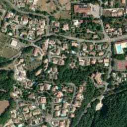 Vue satellite de Aire de camping-car à Châteauneuf-du-Rhône à Châteauneuf-du-Rhône