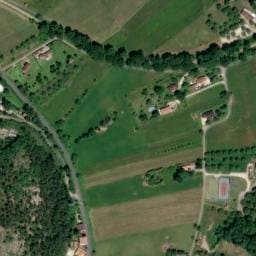Vue satellite de Le Camping Antinéa à Douelle