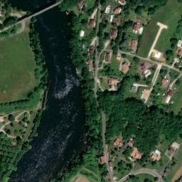 Vue satellite de Camping de l'Écluse à Douelle