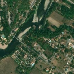 Vue satellite de Camping du Pont à Balazuc
