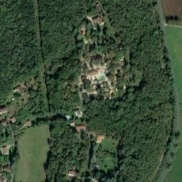 Vue satellite de Camping la Chêneraie à Bellefont-La Rauze