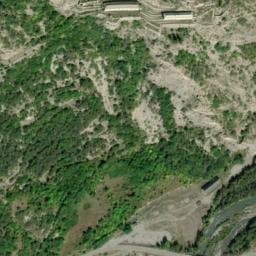 Vue satellite de Aire de stationnement camping-car de la Condamine à Val d'Oronaye