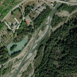 Vue satellite de Camping de Champ Félèze à Val d'Oronaye