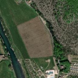 Vue satellite de Camping Les Platanes (2) à Saint-Alban-Auriolles