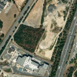 Vue satellite de Aire de Donzère à Châteauneuf-du-Rhône