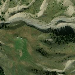 Vue satellite de Cabane du Clot des Ânes à Crots