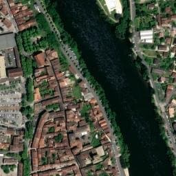 Vue satellite de Parking Place Lafayette à Cahors