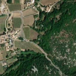 Vue satellite de Aire de camping-car à Saint-Montan à Saint-Montan