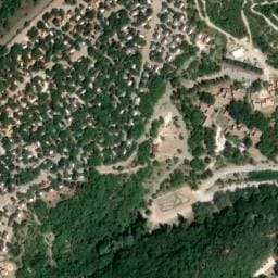 Vue satellite de Camping le Domaine d'Imbours à Saint-Montan