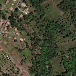 Vue satellite de Aire naturelle de camping Lafargue Duport à Sanguinet