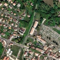 Vue satellite de Aire de camping-car à Marimbault à Marimbault