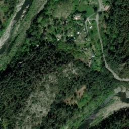 Vue satellite de Camping les Gorges du Chassezac à Chambonas