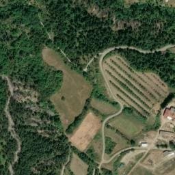 Vue satellite de Aire de camping-cars Earl de Montlahuc à Cornillac