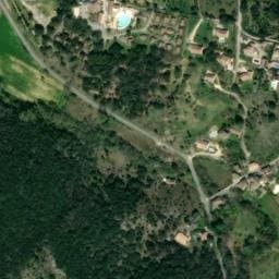 Vue satellite de Domaine de Sévenier & Spa ***** à Lagorce
