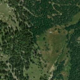 Vue satellite de Cabane de Chaude Oreille à Les Thuiles