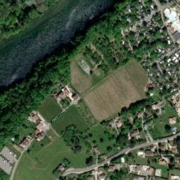 Vue satellite de Aire de camping-car de Sampzon à Saint-Alban-Auriolles