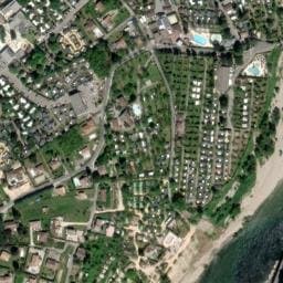 Vue satellite de Camping Sandaya Soleil Vivarais à Ruoms