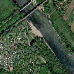 Vue satellite de Camping RCN la Bastide en Ardèche à Saint-Alban-Auriolles