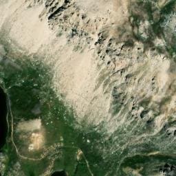 Vue satellite de Source de Roburent supérieure à Val d'Oronaye