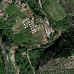 Vue satellite de Les Cabanes de Cornillon - Ceven' Aventure à Saint-Genest-de-Beauzon