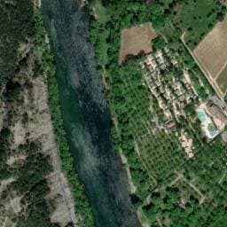 Vue satellite de Camping Arc en Ciel à Saint-Alban-Auriolles