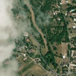 Vue satellite de Aire de pique-nique de la mairie à Flaujac-Poujols