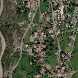 Vue satellite de Camping Domaine des Chênes à Chambonas