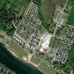 Vue satellite de Camping la Plage Fleurie à Saint-Alban-Auriolles
