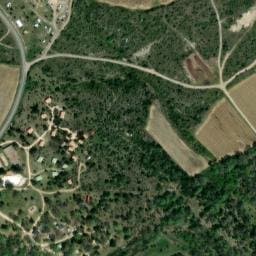 Vue satellite de Camping Domaine de Briange à Saint-Remèze
