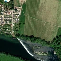 Vue satellite de Camping la Roubine à Saint-Alban-Auriolles