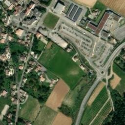 Vue satellite de Aire de camping-car à Saint-Alban-Auriolles à Saint-Alban-Auriolles