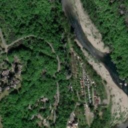 Vue satellite de Camping les Actinidias à Berrias-et-Casteljau