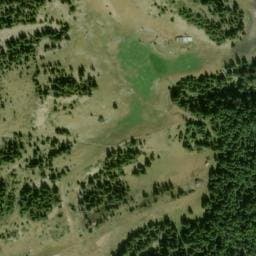 Vue satellite de La cabane du lac à Le Lauzet-Ubaye