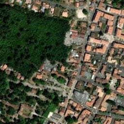 Vue satellite de Parking Avenue du Marais - Biscarrosse à Gastes