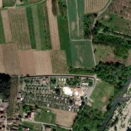 Vue satellite de Camping la Rouveyrolle à Berrias-et-Casteljau
