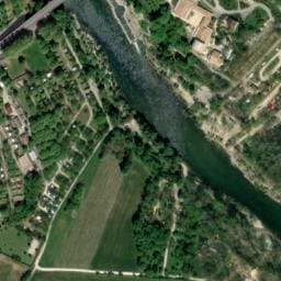 Vue satellite de Camping de l'Ardèche - Vallon Pont d'Arc à Saint-Alban-Auriolles