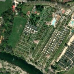 Vue satellite de Camping Nature Parc l'Ardéchois à Saint-Remèze